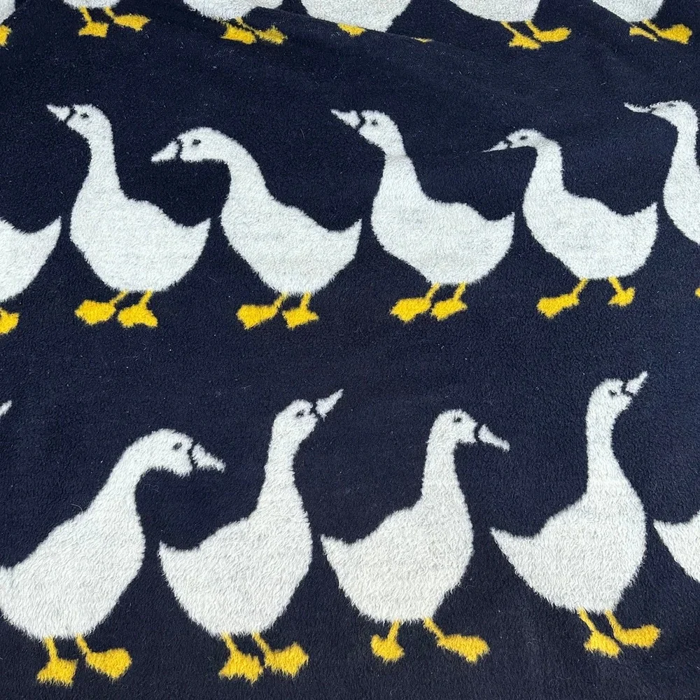 VTG Vuteks Crown‎ Crafts Goose Blanket Unisex 60x80 Blue Yugoslavia